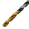 Сверло спиральное по металлу 4,5 x 80мм, Р6М5, Golden Tip, многогранная заточка Denzel 37146