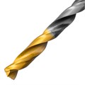 Сверло спиральное по металлу 5,5 x 93мм, Р6М5, Golden Tip, многогранная заточка Denzel 37148