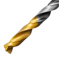 Сверло спиральное по металлу 6 x 93мм, Р6М5, Golden Tip, многогранная заточка Denzel 37149
