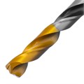 Сверло спиральное по металлу 8 x 117мм, Р6М5, Golden Tip, многогранная заточка Denzel 37153