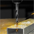 Сверло спиральное по металлу 8 x 117мм, Р6М5, Golden Tip, многогранная заточка Denzel 37153