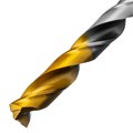 Сверло спиральное по металлу 8,5 x 117мм, Р6М5, Golden Tip, многогранная заточка Denzel 37154