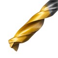 Сверло спиральное по металлу 9 x 125мм, Р6М5, Golden Tip, многогранная заточка Denzel 37155