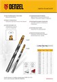 Сверло спиральное по металлу 9 x 125мм, Р6М5, Golden Tip, многогранная заточка Denzel 37155