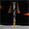 Сверло спиральное по металлу 10 x 133мм, Р6М5, Golden Tip, многогранная заточка Denzel 37156