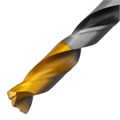 Сверло спиральное по металлу 12 x 151мм, Р6М5, Golden Tip, многогранная заточка Denzel 37158