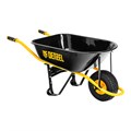 Тачка строительная, усиленная, объем 130 л, 230 кг, колесо 15х6.00-6 Denzel 37180