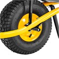 Тачка строительная, усиленная, объем 130 л, 230 кг, колесо 15х6.00-6 Denzel 37180