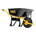 Тачка строительная, усиленная, объем 130 л, 230 кг, колесо 15х6.00-6 Denzel 37180