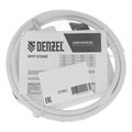 Шнур сетевой Energy Series, ПВС, 1,5 м, 3 x 1 мм, с неразборной вилкой, белый, Denzel 37369