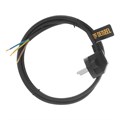 Шнур сетевой Energy Series, ПВС, 1,5 м, 3 x 1 мм, с неразборной вилкой, черный, Denzel 37370