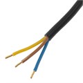 Шнур сетевой Energy Series, ПВС, 1,5 м, 3 x 1 мм, с неразборной вилкой, черный, Denzel 37370