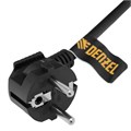 Шнур сетевой Energy Series, ПВС, 1,5 м, 3 x 1 мм, с неразборной вилкой, черный, Denzel 37370