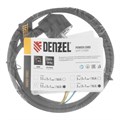 Шнур сетевой Energy Series, ПВС, 1,5 м, 3 x 1 мм, с неразборной вилкой, черный, Denzel 37370