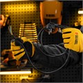 Шнур сетевой Energy Series, ПВС, 1,5 м, 3 x 1 мм, с неразборной вилкой, черный, Denzel 37370