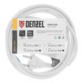 Шнур сетевой Energy Series, ПВС, 3 м, 2 x 1 мм, с неразборной вилкой, белый, Denzel 37371