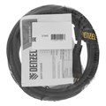 Шнур сетевой Energy Series, ПВС, 3 м, 2 x 1 мм, с неразборной вилкой, черный, Denzel 37372