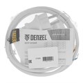 Шнур сетевой Energy Series, ПВС, 1,5 м, 2 x 1,5 мм, с неразборной вилкой, белый, Denzel 37375