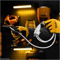 Шнур сетевой Energy Series, ПВС, 1,5 м, 2 x 1,5 мм, с неразборной вилкой, белый, Denzel 37375