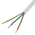 Шнур сетевой Energy Series, ПВС, 1,5 м, 3 x 1,5 мм, с неразборной вилкой, белый, Denzel 37377
