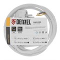Шнур сетевой Energy Series, ПВС, 1,5 м, 3 x 1,5 мм, с неразборной вилкой, белый, Denzel 37377