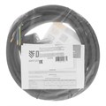 Шнур сетевой Energy Series, ПВС, 3 м, 3 x 1,5 мм, с неразборной вилкой, черный, Denzel 37420