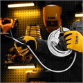 Шнур сетевой Energy Series, ПВС, 3 м, 2 x 1,5 мм, с неразборной вилкой, белый, Denzel 37422