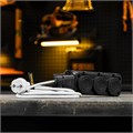 Шнур сетевой Energy Series, ПВС, 3 м, 2 x 1,5 мм, с неразборной вилкой, белый, Denzel 37422