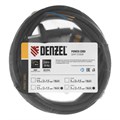 Шнур сетевой Energy Series, ПВС, 3 м, 2 x 1,5 мм, с неразборной вилкой, черный, Denzel 37423