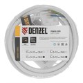 Шнур сетевой Energy Series, ПВС, 3 м, 3 x 1,5 мм, с неразборной вилкой, белый, Denzel 37434