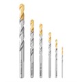 Набор сверл по металлу, 2-8мм, Р6М5-TiN, Golden Tip, 6 шт Denzel 37653