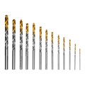 Набор сверл по металлу, 1,5-6,5мм, Р6М5-TiN, Golden Tip, 13 шт Denzel 37655