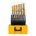 Набор сверл по металлу, 1-13 мм, Р6М5-TiN, Golden Tip, 25 шт Denzel 37661