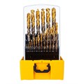 Набор сверл по металлу, 1-13 мм, Р6М5К8-TiN, Golden Tip, 25 шт Denzel 37662