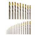 Набор сверл по металлу, 1-13 мм, Р6М5К8-TiN, Golden Tip, 25 шт Denzel 37662