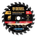 Пильный диск по дереву ф180х 20 мм, 24 зубьев Denzel 37793