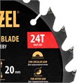 Пильный диск по дереву ф180х 20 мм, 24 зубьев Denzel 37793