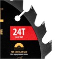 Пильный диск по дереву ф185х 20 мм, 24 зубьев Denzel 37795