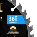 Пильный диск по дереву ф190 х 20 мм, 36 зубьев Denzel 37800