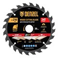 Пильный диск по дереву ф210 х 30 мм, 24 зубьев Denzel 37809
