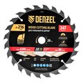 Пильный диск по дереву ф216 х 20 мм, 24 зубьев Denzel 37811