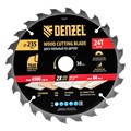 Пильный диск по дереву ф235 х 30 мм, 24 зубьев Denzel 37814