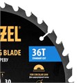 Пильный диск по дереву ф255 х 30мм, 36 зубьев Denzel 37822