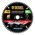 Пильный диск по алюминию ф165 х 20 мм, 60 зубьев Denzel 37834