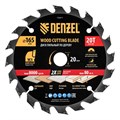 Пильный диск по дереву с гвоздями, ф165 х 20 мм, 20 зубов Denzel 37849