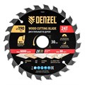Пильный диск по дереву с гвоздями, ф190 х 30 мм, 24 зубов Denzel 37853