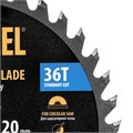 Пильный диск по дереву ф150 х 20 мм, 36 зубов, тонкий Denzel 37857