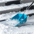 Лопата для уборки снега, полипропилен, 365х460х1500мм, алюминиевый черенок, ПВХ накладка, LUXE Palisad 37933
