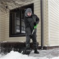 Лопата для уборки снега, полипропилен, 455х345х1330 мм, алюминиевый черенок, BASE Palisad 37936