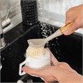 Щетка для посуды круглая d 60х230 мм, бамбуковая рукоятка, Home Palisad 38188